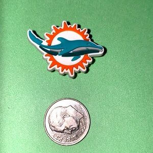 (10 for $15) Orlando Dolphins Football 🏈 NFL Crocs Shoe Charms
